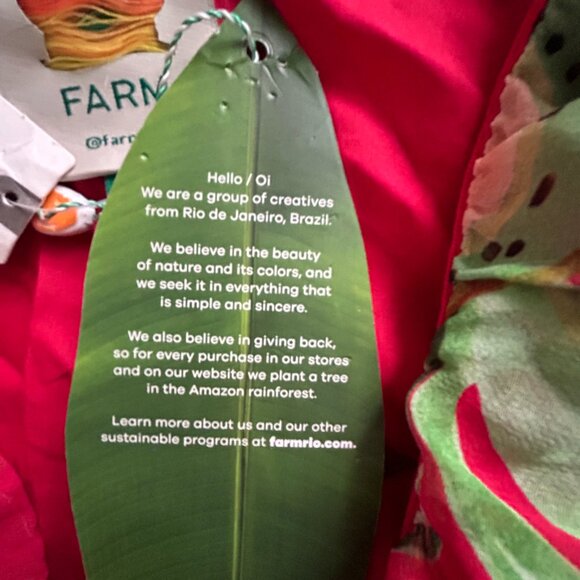 FARM Rio NWT one-shoulder tiered fruit maxi dress (XL) - Picture 6 of 11